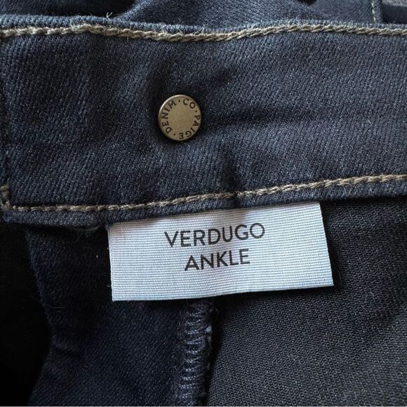 PAIGE Maternity Side Panel Verdugo Ankle Jeans in Mona Dark Wash Size 25 - Picture 14 of 16